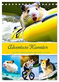 Adventure Hamster - Sportliche KI Hamster präsentieren den Abenteuer-Sport (Tischkalender 2024 DIN A5 hoch), CALVENDO Monatskalender - Fred Schimak