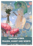 Cover-Bild zum Titel 'Vintage Vibes - Frauen, Kunst und Worte (Wandkalender 2027 DIN A2 hoch), CALVENDO Monatskalender' von 'Renaissance Soul'