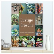 Cover-Bild zum Titel 'Lustige Frösche (hochwertiger Premium Wandkalender 2026 DIN A2 hoch), Kunstdruck in Hochglanz' von 'Steffen Gierok-Latniak'