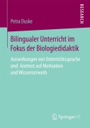 Cover-Bild zum Titel 'Bilingualer Unterricht im Fokus der Biologiedidaktik' von 'Petra Duske'