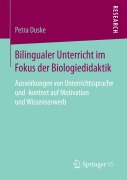 Cover-Bild zum Titel 'Bilingualer Unterricht im Fokus der Biologiedidaktik' von 'Petra Duske'