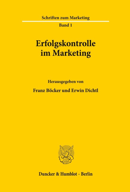 Erfolgskontrolle im Marketing. - 