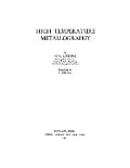 Cover-Bild zum Titel 'High Temperature Metallography' von 'M. G. Lozinskii'