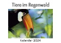 Tiere im Regenwald (Wandkalender 2024, Kalender DIN A4 quer, Monatskalender im Querformat mit Kalendarium, Das perfekte Geschenk) - Anna Müller