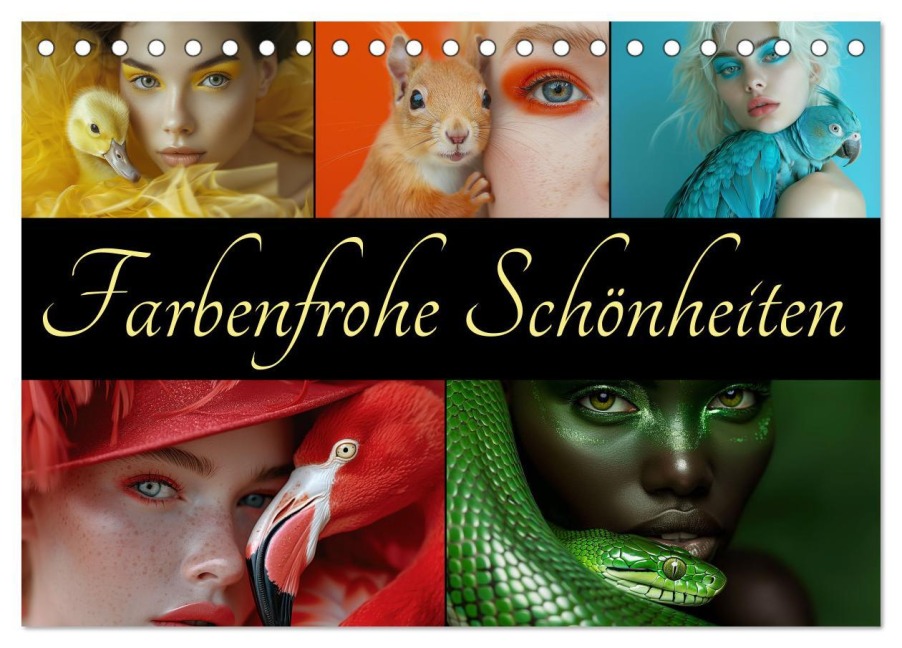 Farbenfrohe Schönheiten (Tischkalender 2026 DIN A5 quer), CALVENDO Monatskalender - Cathrin Illgen