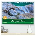 Alles im Fluss - Steine und Wasser (hochwertiger Premium Wandkalender 2024 DIN A2 quer), Kunstdruck in Hochglanz - Martina Schikore