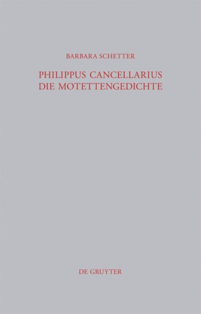 Philippus Cancellarius - Barbara Schetter