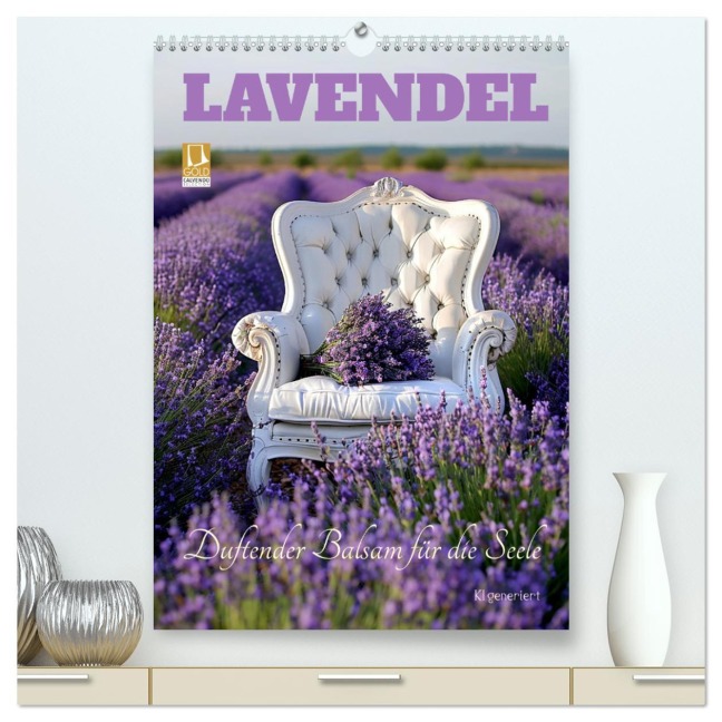 Lavendel (hochwertiger Premium Wandkalender 2026 DIN A2 hoch), Kunstdruck in Hochglanz - Cathrin Illgen