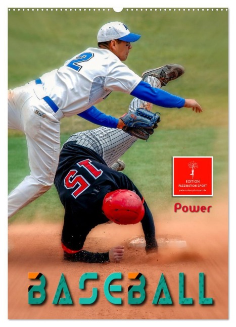 Baseball Power (Wandkalender 2026 DIN A2 hoch), CALVENDO Monatskalender - Peter Roder