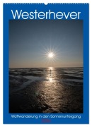 Westerhever - Wattwanderung in den Sonnenuntergang (Wandkalender 2026 DIN A2 hoch), CALVENDO Monatskalender - Horst Eisele