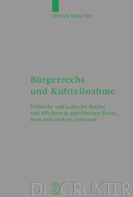 Bürgerrecht und Kultteilnahme - Stefan Krauter