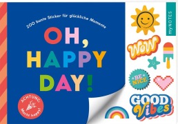 Cover-Bild zum Titel 'myNOTES Papeterie: Stickerheft Oh, happy day!' von ''