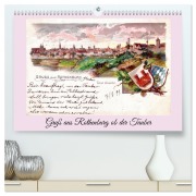 Cover-Bild zum Titel 'Gruß aus Rothenburg ob der Tauber (hochwertiger Premium Wandkalender 2026 DIN A2 quer), Kunstdruck in Hochglanz' von 'Henning von Löwis of Menar'