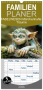 Cover-Bild zum Titel 'Familienplaner 2026 - FABELWESEN Märchenhafte Träume mit 5 Spalten (Wandkalender, 21 x 45 cm) CALVENDO' von 'Melanie Viola'