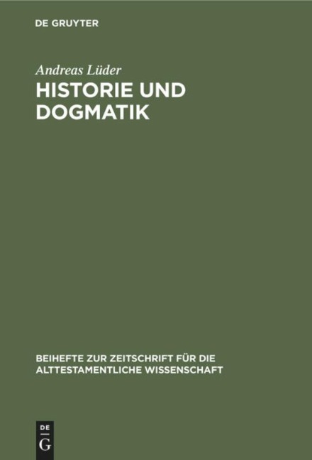 Historie und Dogmatik - Andreas Lüder