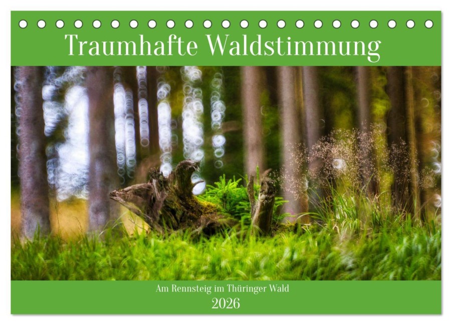Traumhafte Waldstimmung am Rennsteig im Thüringer Wald (Tischkalender 2026 DIN A5 quer), CALVENDO Monatskalender - Torsten Irmer