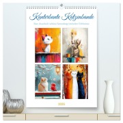Cover-Bild zum Titel 'Kunterbunte Katzenbande (hochwertiger Premium Wandkalender 2026 DIN A2 hoch), Kunstdruck in Hochglanz' von 'Steffen Gierok-Latniak'