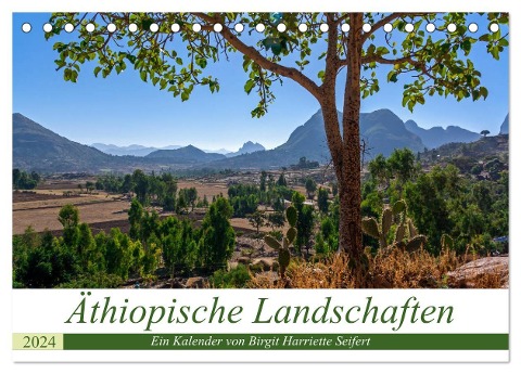 Äthiopische Landschaften (Tischkalender 2024 DIN A5 quer), CALVENDO Monatskalender - Birgit Harriette Seifert