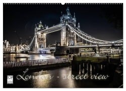 London - street view (Wandkalender 2025 DIN A2 quer), CALVENDO Monatskalender - Monika Schöb YOUR pageMaker