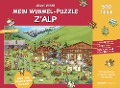 Cover-Bild zum Titel 'Mein Wimmel-Puzzle z'Alp' von 'Celine Geser'