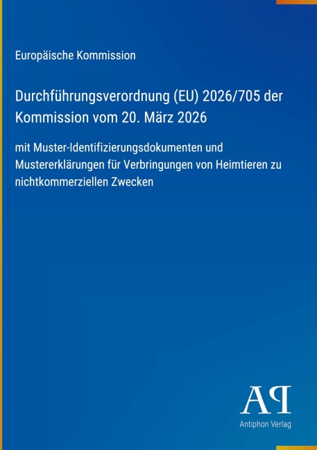 Durchführungsverordnung (EU) 2026/705 der Kommission vom 20. März 2026 - Europäische Kommission
