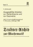 Cover-Bild zum Titel 'Ausgewählte Arbeiten zur Zahlentheorie und zur Geometrie' von 'H. Minkowski'