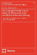 Cover-Bild zum Titel 'Die Zugangsverweigerung zu Daten als Missbrauch einer marktbeherrschenden Stellung' von 'Anna-Jacqueline Limprecht'