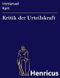Cover-Bild zum Titel 'Kritik der Urteilskraft' von 'Immanuel Kant'