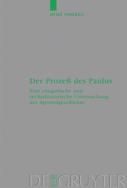 Der Prozeß des Paulus - Heike Omerzu
