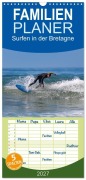 Cover-Bild zum Titel 'Familienplaner 2027 - Surfen in der Bretagne mit 5 Spalten (Wandkalender, 21 x 45 cm) CALVENDO' von 'Manuela Falke'
