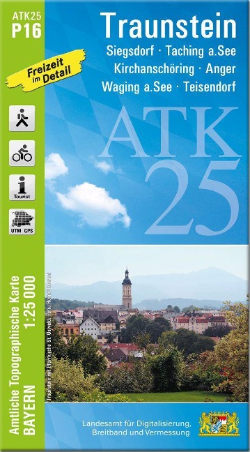 ATK25-P16 Traunstein (Amtliche Topographische Karte 1:25000) - 