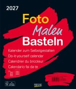 Cover-Bild zum Titel 'Foto-Malen-Basteln Bastelkalender schwarz groß 2027' von ''