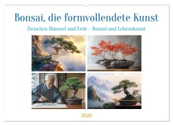 Cover-Bild zum Titel 'Bonsai, die formvollendete Kunst (Wandkalender 2026 DIN A2 quer), CALVENDO Monatskalender' von 'Kerstin Waurick'