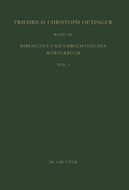Biblisches und emblematisches Wörterbuch - 