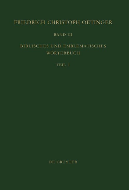 Biblisches und emblematisches Wörterbuch - 