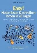 Cover-Bild zum Titel 'Easy! Noten lesen & schreiben lernen in 28 Tagen' von 'Ludwig Harmon'
