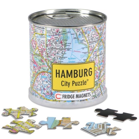 Hamburg City Puzzle Magnets 100 Teile, 26 x 35 cm - 