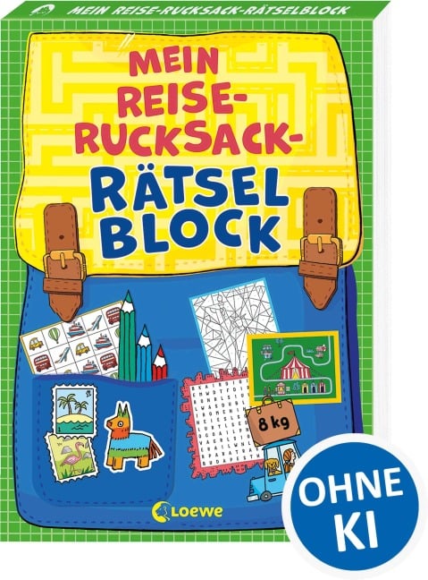 Mein Reise-Rucksack-Rätselblock [grün] - 