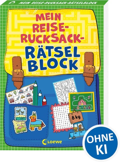 Mein Reise-Rucksack-Rätselblock [grün] - 