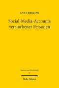 Cover-Bild zum Titel 'Social-Media-Accounts verstorbener Personen' von 'Anna Herzing'