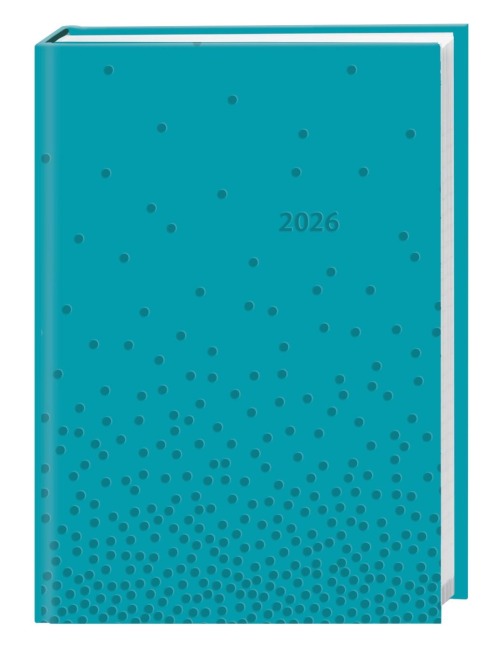 Kalenderbuch A6 blau 2026 - 