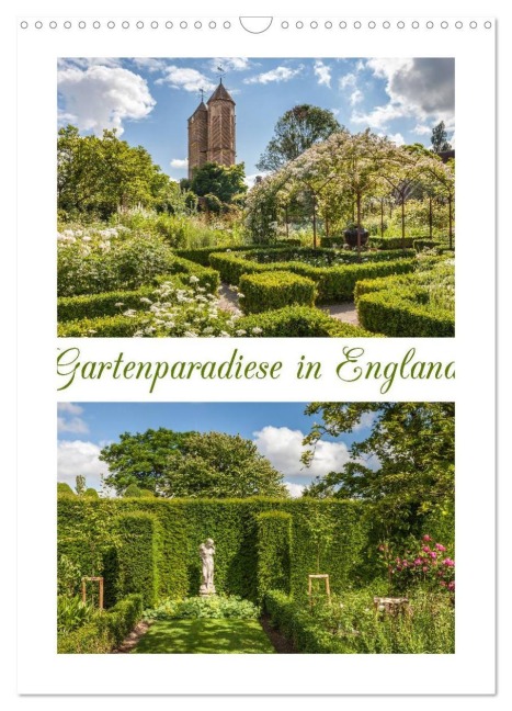 Gartenparadiese in England (Wandkalender 2026 DIN A3 hoch), CALVENDO Monatskalender - Christian Müringer