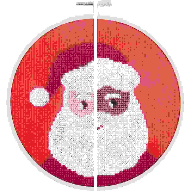 Stickpackung Gezählter Kreuzstich,Portrait Santa - 