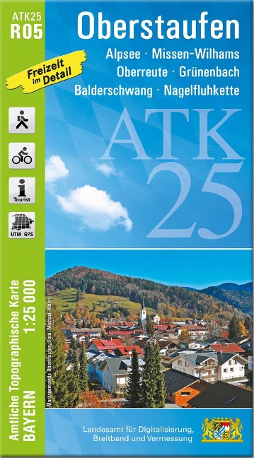 ATK25-R05 Oberstaufen (Amtliche Topographische Karte 1:25000) - 