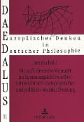 Cover-Bild zum Titel 'Die aufklärerische Vernunft im Spannungsfeld zwischen rationalistisch-metaphysischer und politisch-sozialer Deutung' von 'Jan-Michael Rachold'