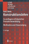 Cover-Bild zum Titel 'Pahl/Beitz Konstruktionslehre' von 'Gerhard Pahl, Wolfgang Beitz, Hans-Joachim Schulz, U. Jarecki'
