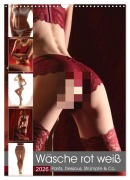 Cover-Bild zum Titel 'Wäsche rot weiß (Wandkalender 2026 DIN A3 hoch), CALVENDO Monatskalender' von 'Lichtgestalt Lichtgestalt'