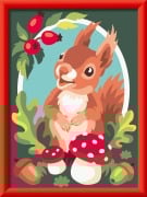 Cover-Bild zum Titel 'CreArt, Malen nach Zahlen mit Gips gießen - Liebes Eichhörnchen' von ''