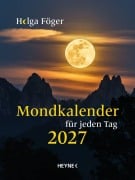 Cover-Bild zum Titel 'Mondkalender für jeden Tag 2027' von 'Helga Föger'