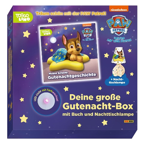 PAW Patrol: Deine große Gutenacht-Box mit Buch und Nachttischlampe - 